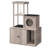 Cat Tree Hidden Cat Litter Box Furniture With Condo And Plush Ball-1699886977