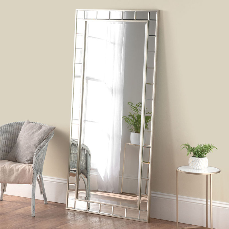 Adre Flat Wall Mirror, Silver