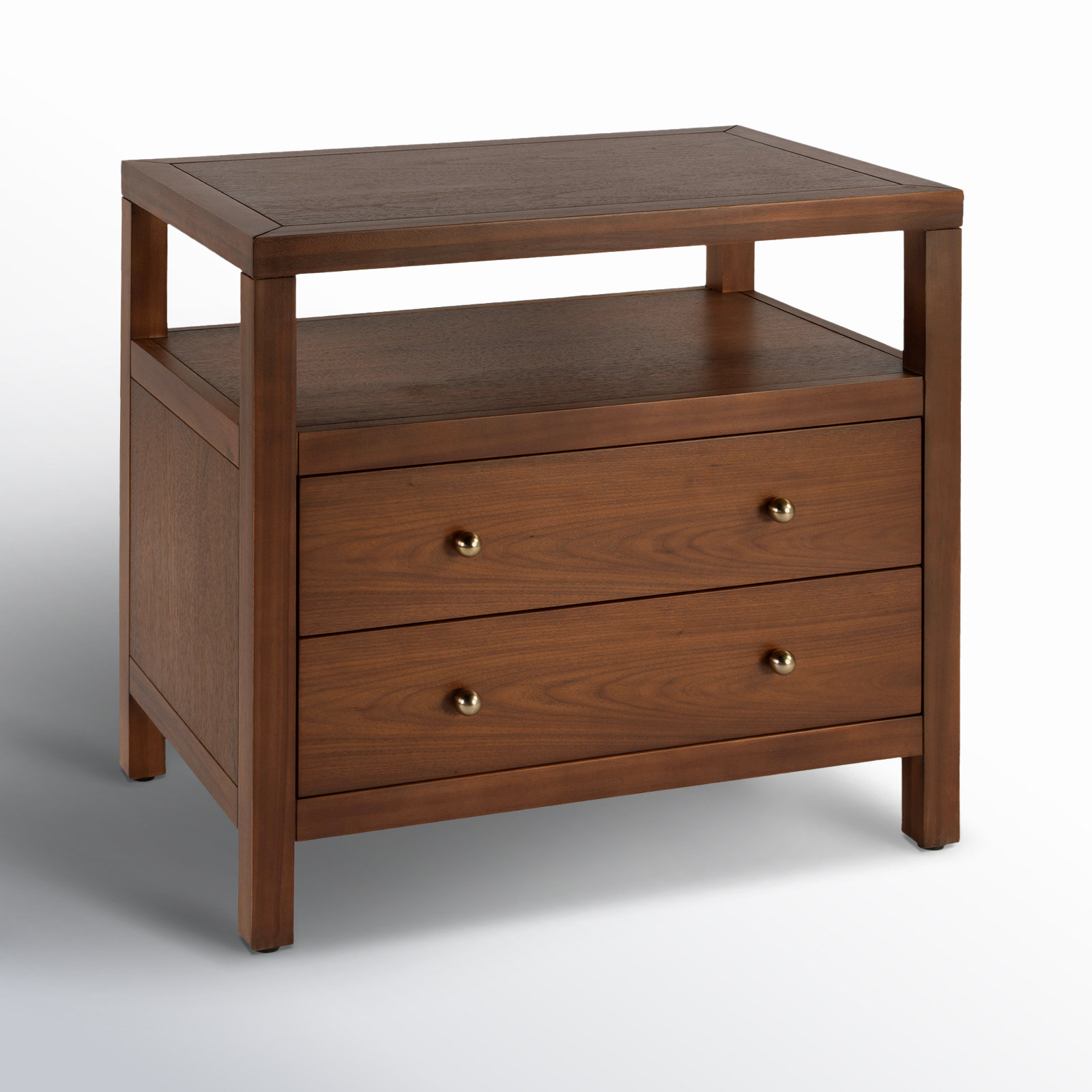 Celine 28" Acacia Nightstand, Walnut