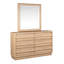 Très grand lit à panneaux et commode double avec miroir Portrait Headen-88137208