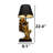 Metal Base Reading Couple Unique Table Lamp