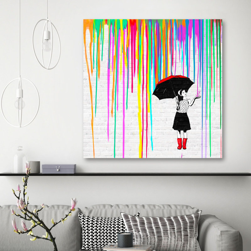 Expecting Colors by Masterfunk Collective - Wrapped Canvas Art Prints, 70cm H x 70cm W x 4cm D