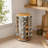 Revolving Spice Rack with 20 Jars and 386 Labels, Countertop and Cabinet Spice Tower Organizer-1841756571