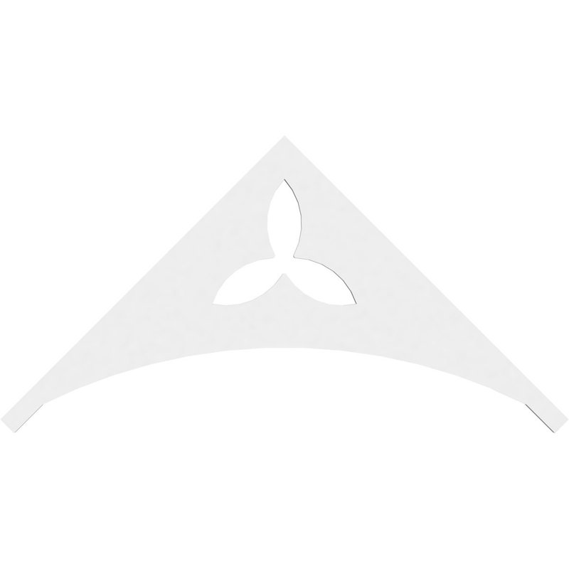 Naple Signature Urethane Gable Pediment, Primed Tan, 18"H x 36"W, 12/12