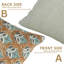 Coussin décoratif décoratif en lin épais épais Fabividine Accent (Mayur, brun)-106059049-106059053