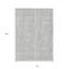 10' X 14' Silver Striped Washable Indoor Outdoor Area Rug