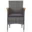 Ensemble repas Vidaxl gris, gris foncé-484694037-484694039