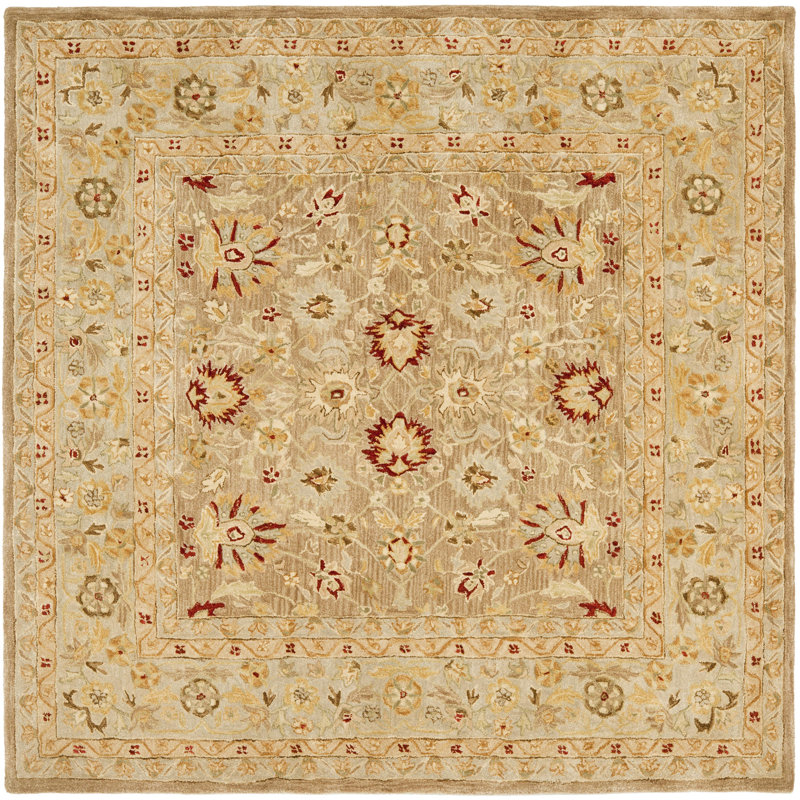 Soho Hand Tufted Wool Oriental Rug, Square 8'