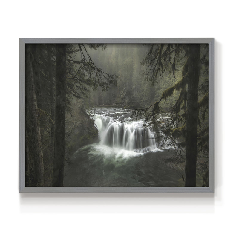 Misty -Framed Print - Restickable, Gray, 11" H x 14" W