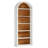 Arched Bookcase,Spacious Display Shelving Unit,Tall Bookshelf-2086399954