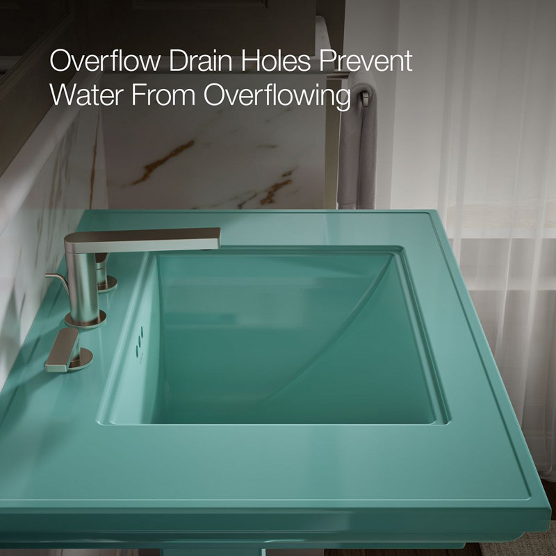 Memoirs Stately 30-3/4 In. Rectangular Pedestal Bathroom Sink, 150th Spring Green