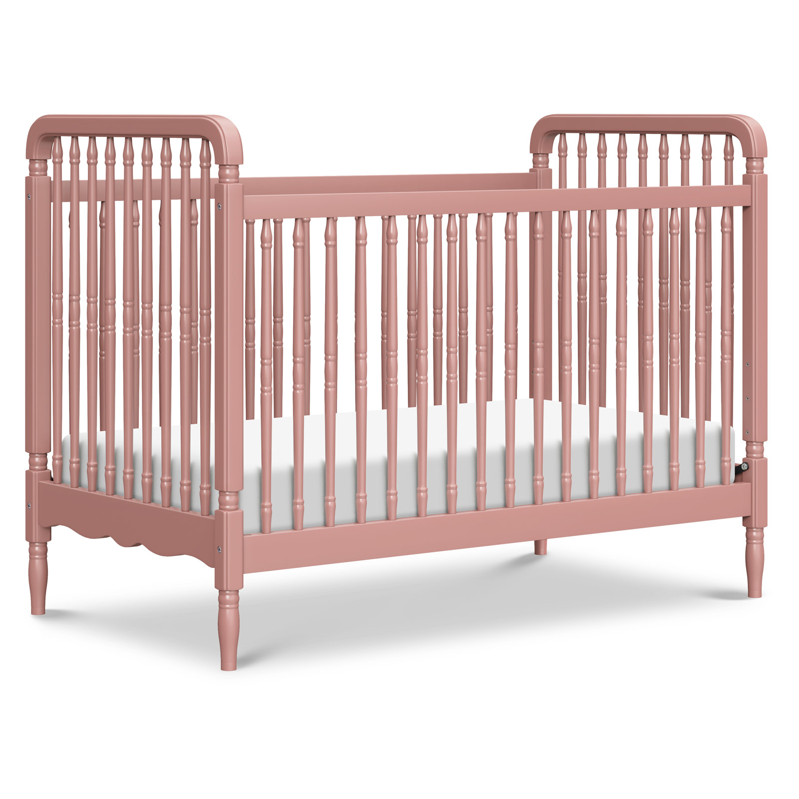 Liberty Pine 3-in-1 Convertible Crib, Dusty Rose