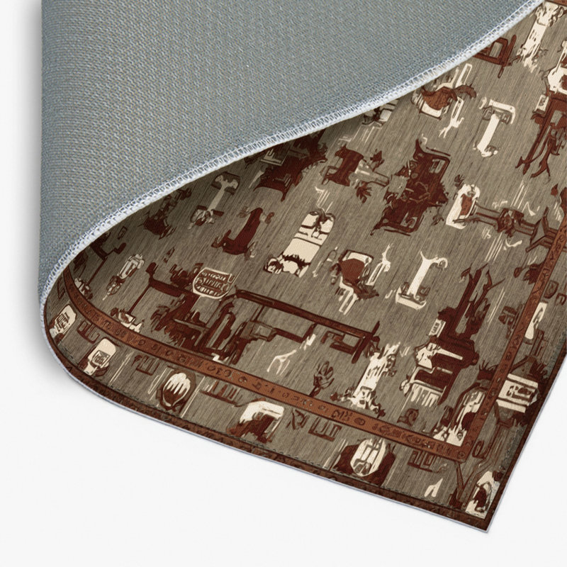 Tapis intérieur et extérieur ArtDeco, Rectangle 4pi x 6 pi