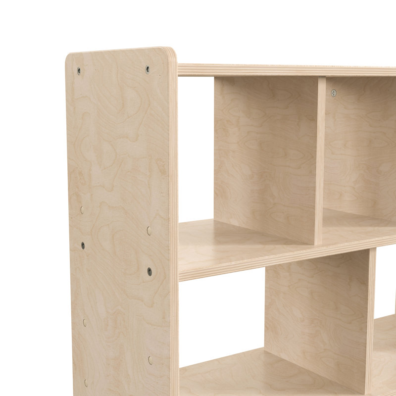 Armoire de rangement en bois 5 sections Bright Beginnings, H 24,5 po x l 31,5 po x P 11,75 po