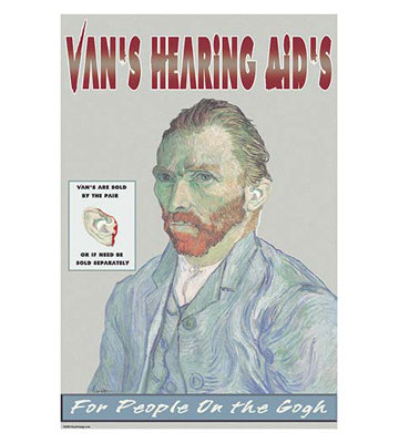 «Vans Hearing Aids for People on the Gogh» par Wilbur Pierce, impression