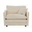 Salon en chenille beige: 2 canapés modulaires avec éponge et structure rembourrés pour un espace confortable