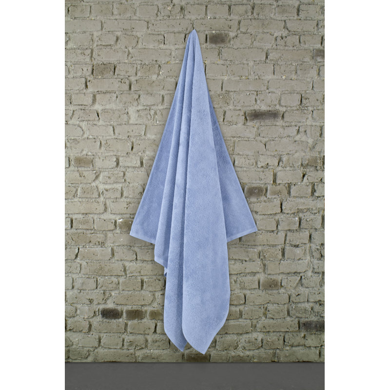 Benslimane %100 Turkish Cotton Jumbo Bath Sheet, Quickdry, Blue