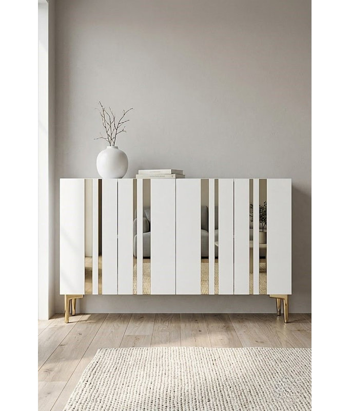 Console, Beige/Silver