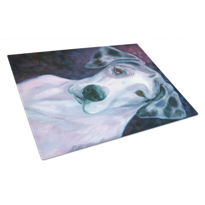 Caroline's Treasures Tempered Glass Curious Great Dane Cutting Board