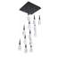 Hibiscus 13 Light Crystal LED Multi-Light Pendant-1972652397