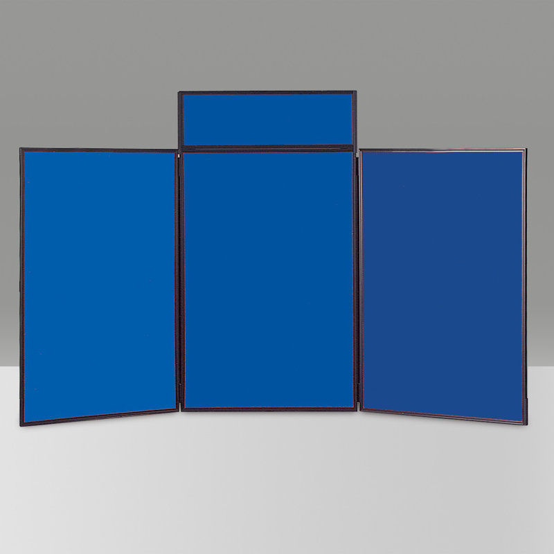 Free-Standing Bulletin Board, 80 cm H x 180 cm W, Royal Blue