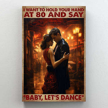 Red Tango II Canvas Wall Art by Christopher Clark