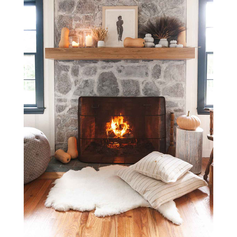 Peau de mouton de ferme , Dark Ivory