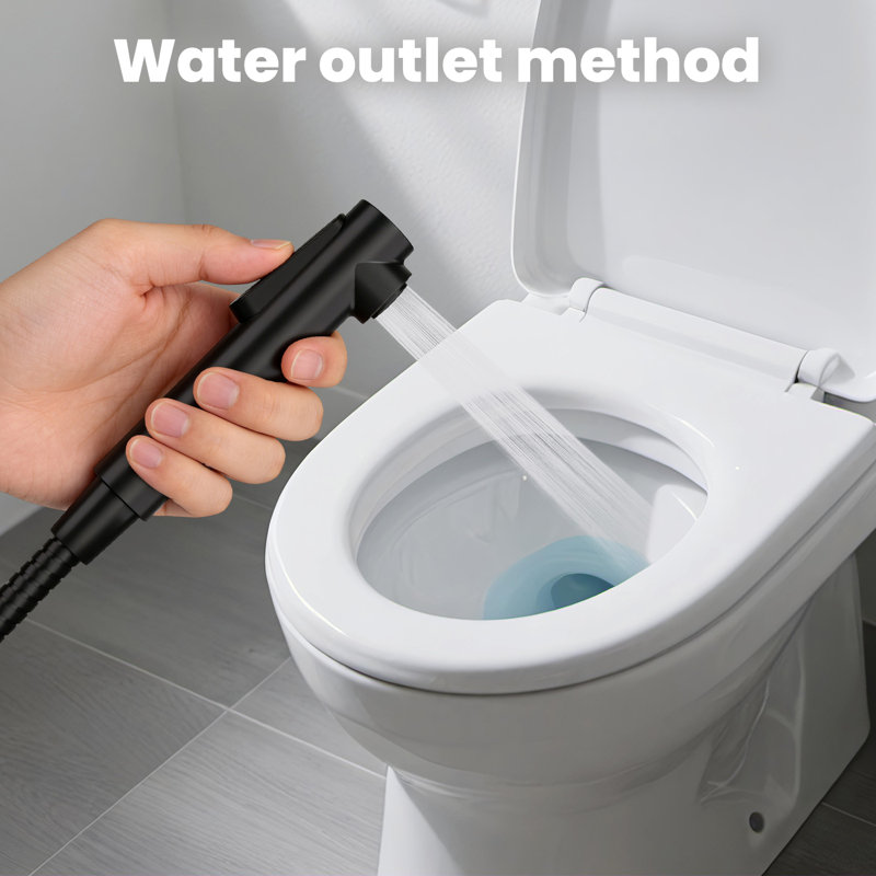 Single Mode Bidet Sprayer With 59" Hose, Matte Black