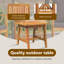  Table d'appoint 17,7 x 17,7 x 15,7 po en bois d'acacia massif