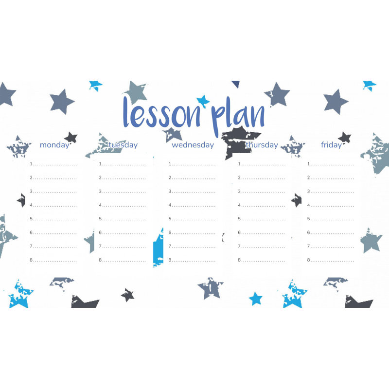 Magnetic Lesson Plan Stars