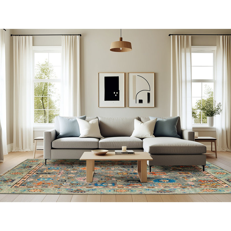 Abstract Indoor Rug, Rectangle 6' x 9'