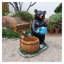 Charmante statue de jardin d'ours avec pot de fleurs - Sculpture d'extérieur peinte à la main pour décoration de jardin, de patio et de pelouse