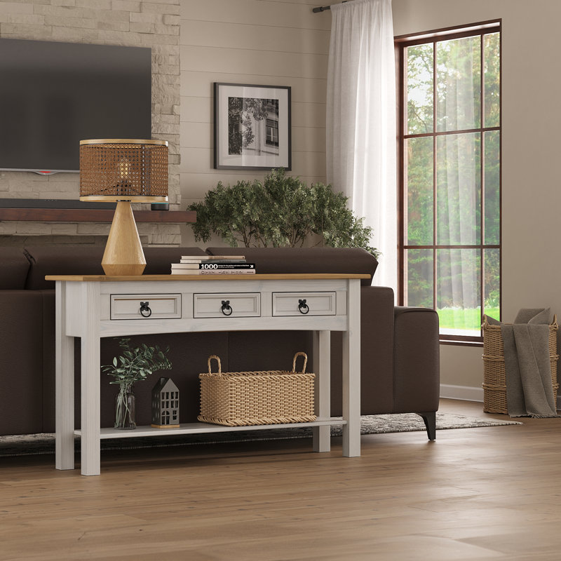 Dinnington 47.99'' Console Table, White