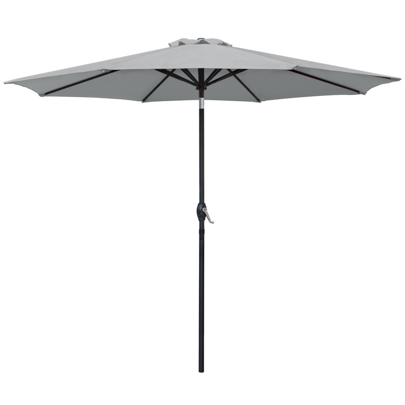 Parasol de marché 9 pi Juri, Gris