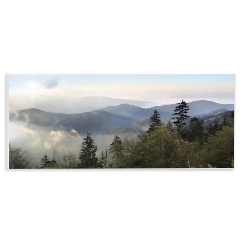 «Panoramic Cloudy Mountainous Nature» par Sally Swatland - photographie
