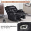 Fauteuil inclinable et berçant électrique inclinable avec massage et chaleur, ports de charge USB et Type-C, canapé inclinable et oscillant réglable Infinite Position pour le salon