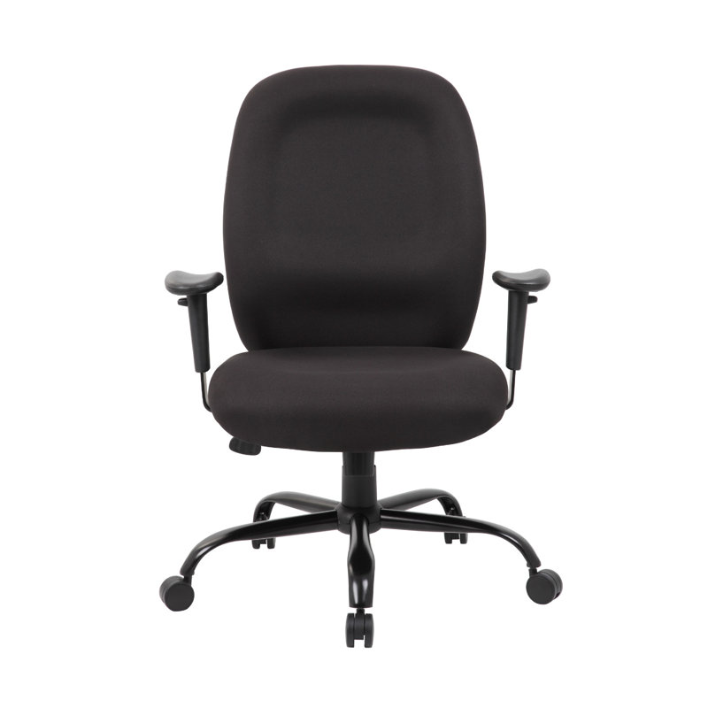 Piny Rolling Oversized Swivel Chair, Adjustable, Black, 400Lbs