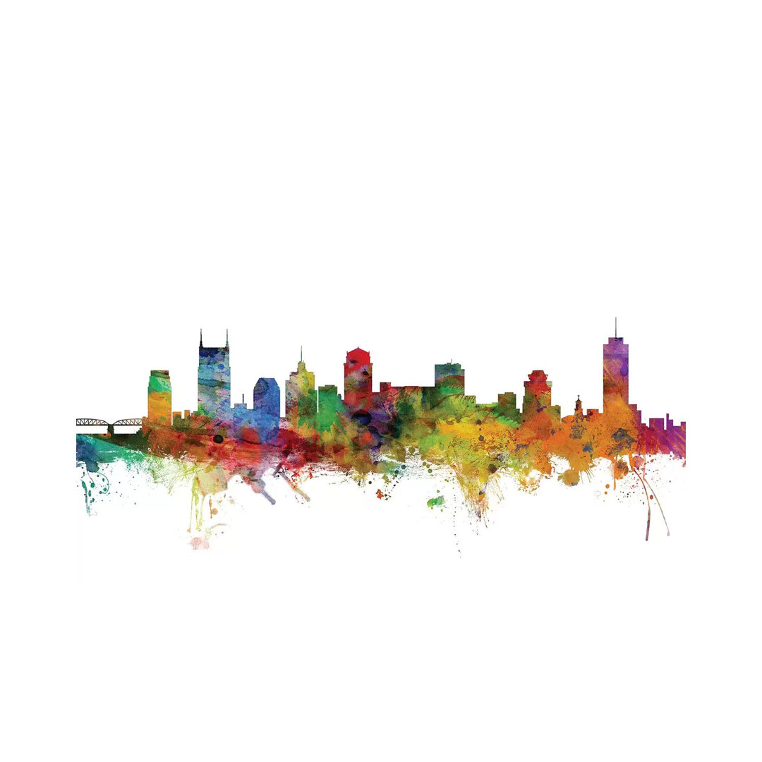 Nashville, Tennessee Skyline by Michael Tompsett - Wrapped Canvas Gallery-Wrapped Canvas Giclée