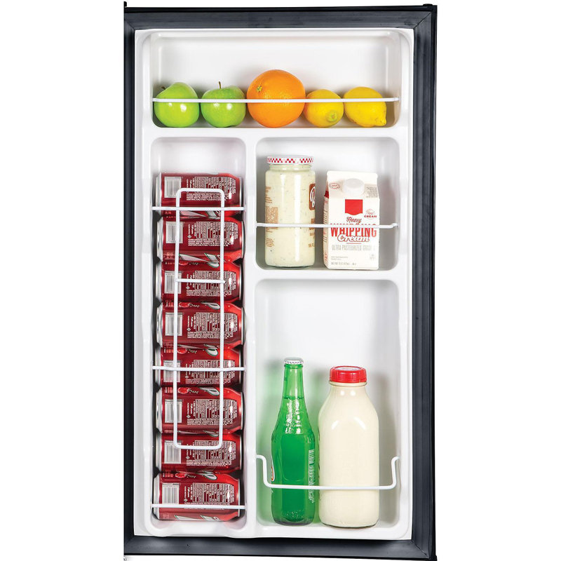 Igloo 3,2 pi³ Réfrigérateur autoportant avec congélateur, Noir