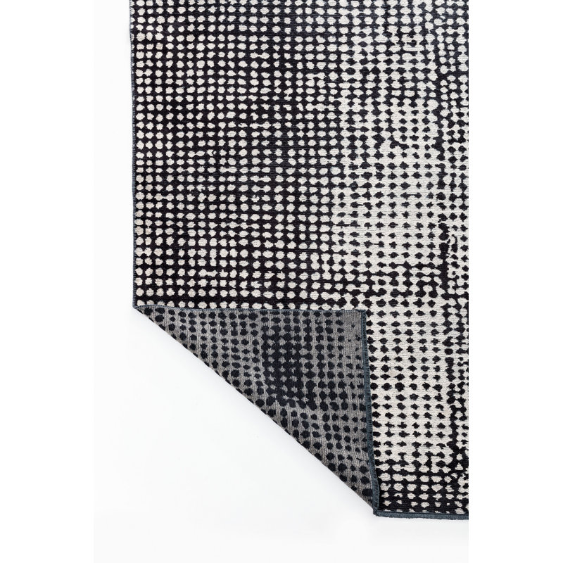 Rapture Beige/Black Geometric Luxury Area Rug, Rectangle 7'10" x 11'2"