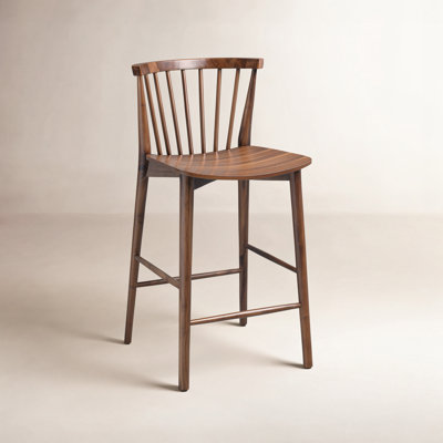 Tybee 25'' Solid Wood Counter Stool