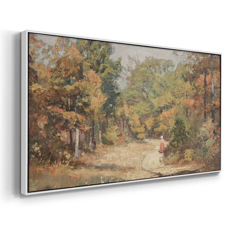 Série paysage - MCXLVII - Toile tendue avec châssis encadré - Prêt à être accroché, H 21 po x l 41 po, Blanc