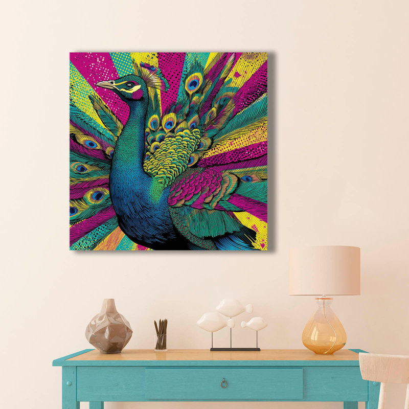 Superbe peinture décorative sur toile, 17,7 po x 27,6 po | 100% toile avec cadre 100% bois (épaisseur: 1,1 pouce) | Parfait pour la décoration intérieure, le salon et le bureau, une œuvre d'art accrocheuse pour tout espace