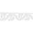 8"H x 5/8"P x 48"L Redford Architectural Grade PVC Running Trim-37808084