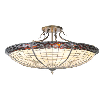 Glass Semi Flush Mount