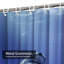 Rideau de douche blanc imperméable, rideaux de douche pour la salle de bain avec 12 crochets-130011509