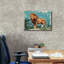 Toile épique Graffiti «Vintage Lion Poster 2» par Momart, 26 po x 18 po-106173135