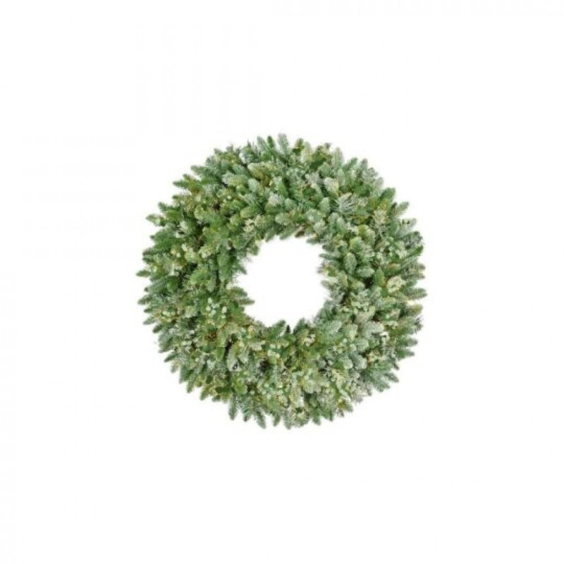 Couronne d'épinette enneigée