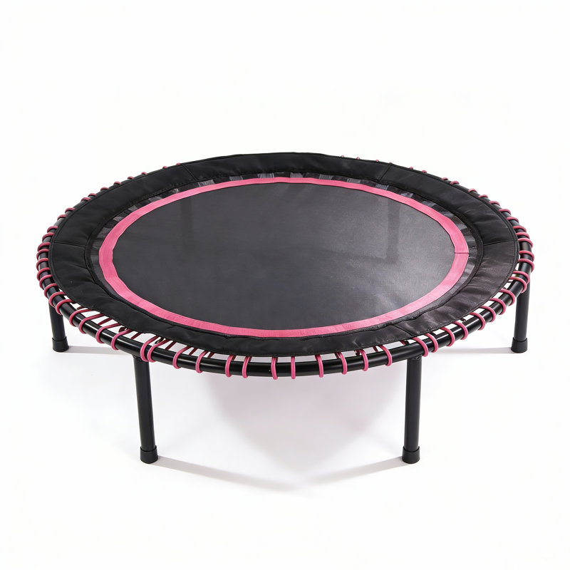 Mini trampoline sans ressort de 48 pouces, charge maximale de 330 lb pour les entraînements en famille à l'intérieur et à l'extérieur