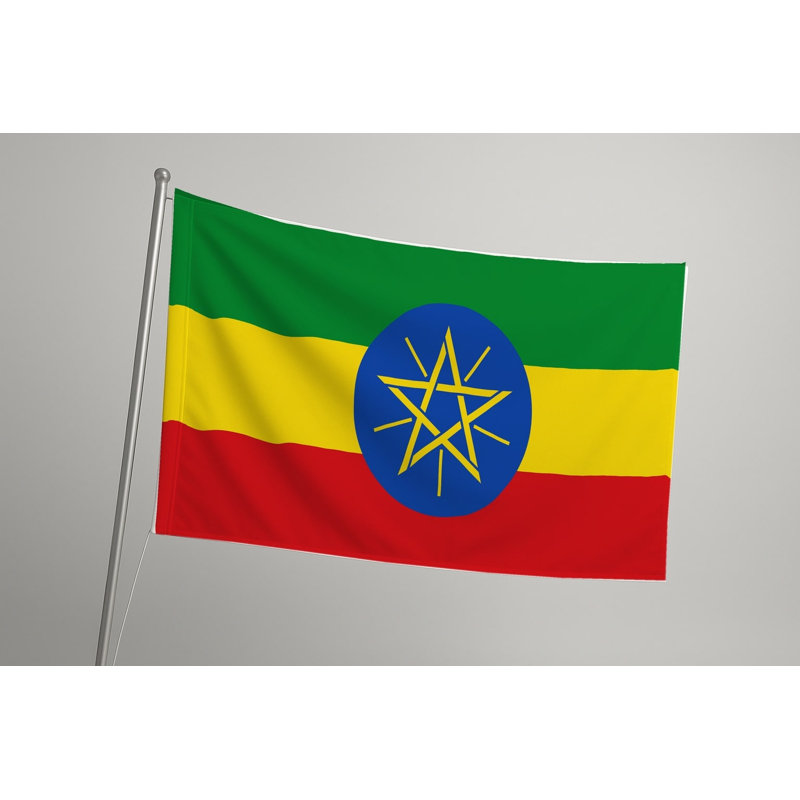 Drapeau de l'Éthiopie — Drapeau extérieur